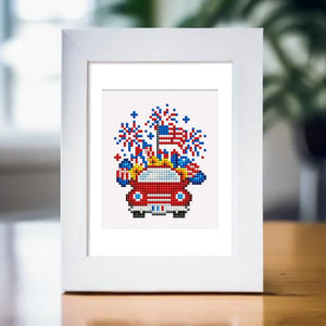 Mini Diamond Painting - USA Célébration (4 pièces)