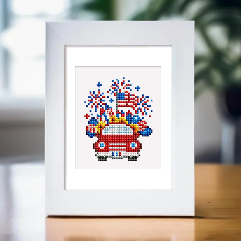 Mini Diamond Painting - USA Célébration (4 pièces)