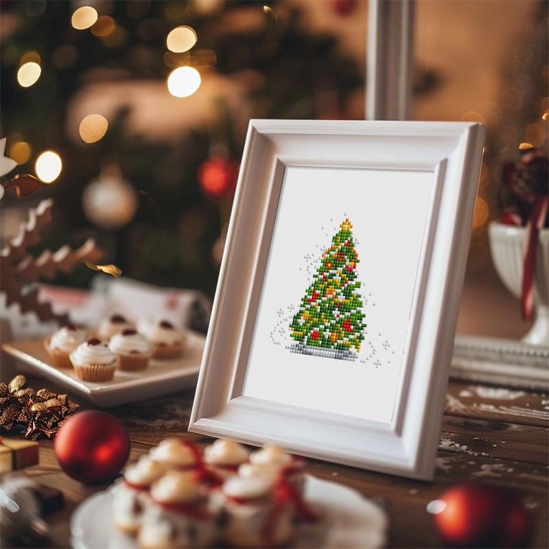 Mini Diamond Painting - Œuf de Pâques & Sapin de Noël (2 pièces)