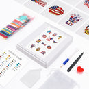 Mini Diamond Painting - Esprit Américain (12 pièces)