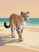 Broderie Diamant Puma sur la Plage