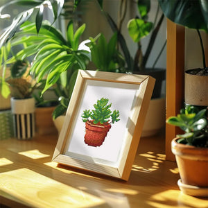 Mini Diamond Painting - Plantes en Pot (4 pièces)