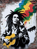 Broderie Diamant Music reggae