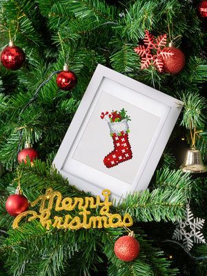 Mini Diamond Painting - Esprit de Noël Scintillant (12 pièces)