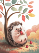 Broderie Diamant Hérisson Automnal