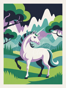 Broderie Diamant Licorne Pastel