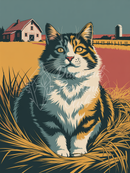 Broderie Diamant Chat du Domaine