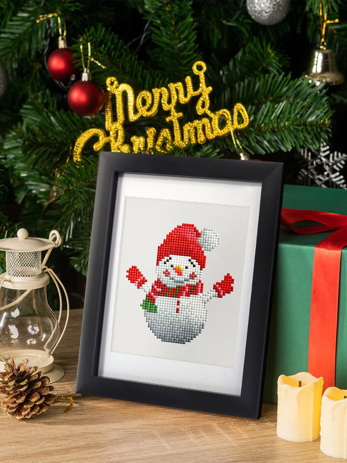 Mini Diamond Painting - Esprit de Noël Scintillant (12 pièces)