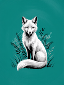 Broderie Diamant Renard Argenté