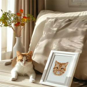 Mini Diamond Painting - Têtes de Chats (4 pièces)