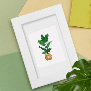 Mini Diamond Painting - Plantes en Pot (4 pièces)