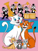 Broderie Diamant Fanfare des Chats