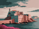 Broderie Diamant Citadelle en Mer