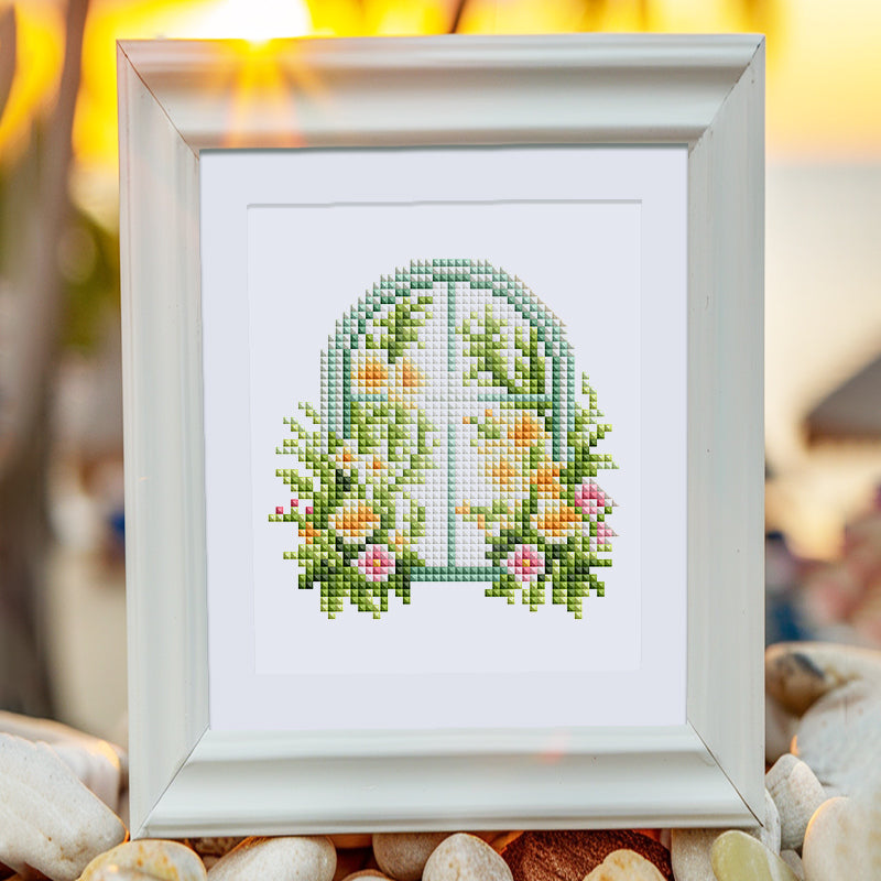 Mini Diamond Painting - Fenêtres Fleuries (12 pièces)