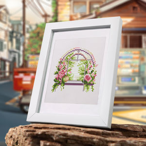 Mini Diamond Painting - Fenêtres Fleuries (12 pièces)