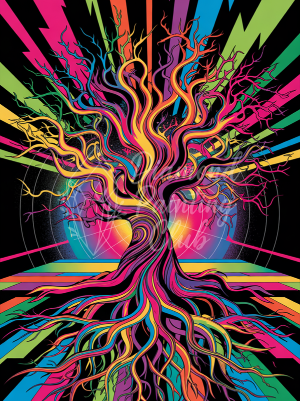 Broderie Diamant Arbre Pulsant