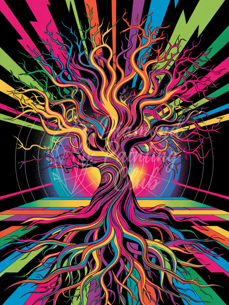 Broderie Diamant Arbre Pulsant