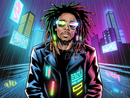 Broderie Diamant Reggae Futuriste