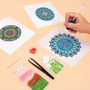 Mini Diamond Painting - Mandalas Énergétiques (4 pièces)
