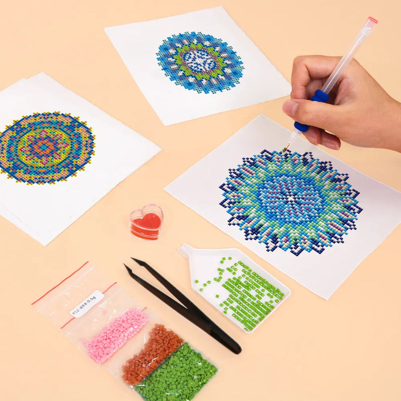 Mini Diamond Painting - Mandalas Énergétiques (4 pièces)