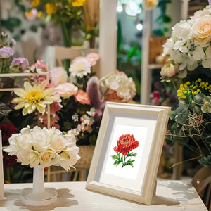 Mini Diamond Painting - Fleurs de Printemps (4 pièces)