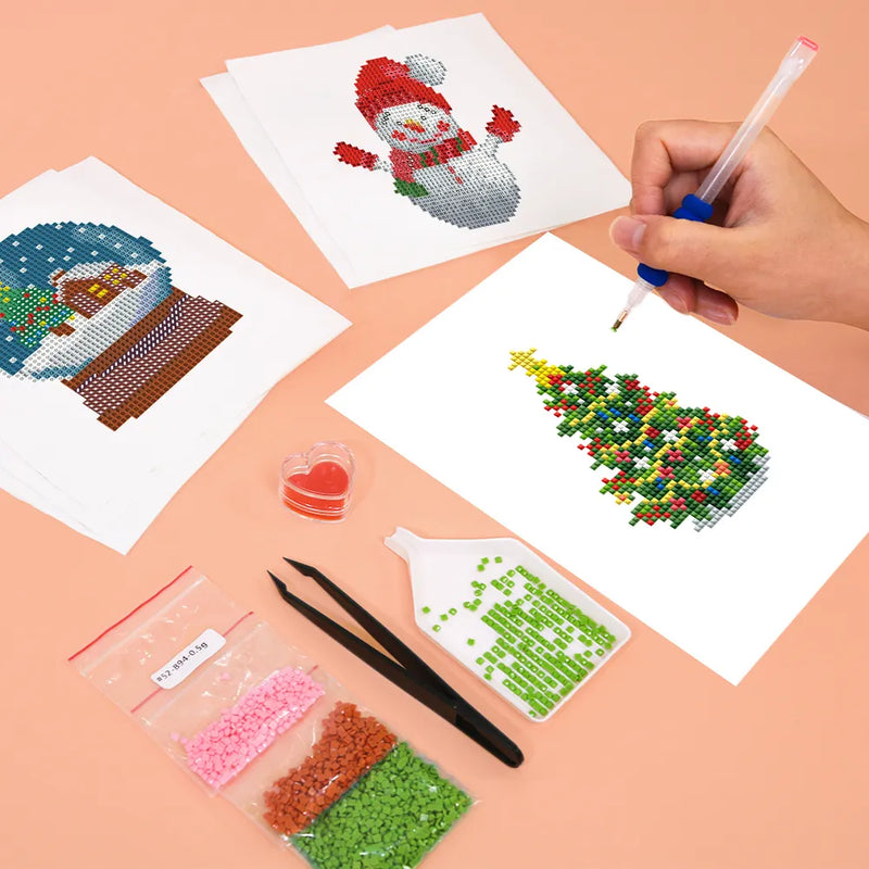 Mini Diamond Painting - Noël Magique (6 pièces)