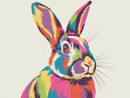 Broderie Diamant Lapin Multicolore
