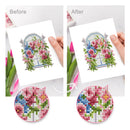 Mini Diamond Painting - Fenêtres Fleuries (12 pièces)