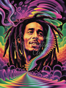 Broderie Diamant Bob Marley Énergie Colorée