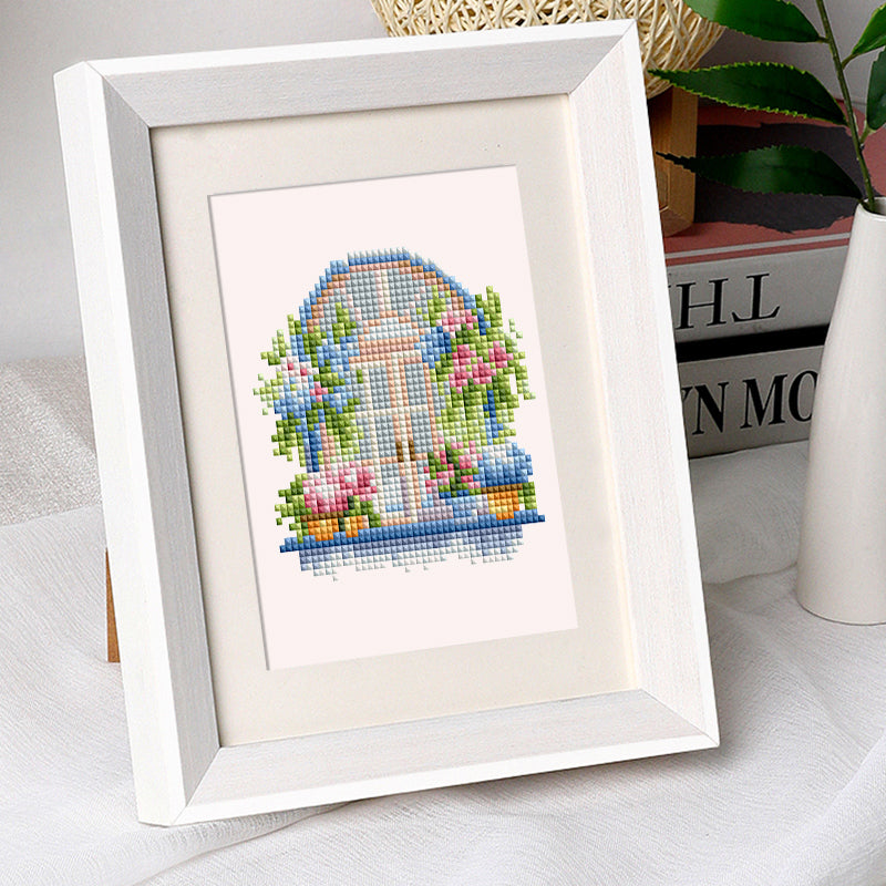 Mini Diamond Painting - Fenêtres Fleuries (12 pièces)
