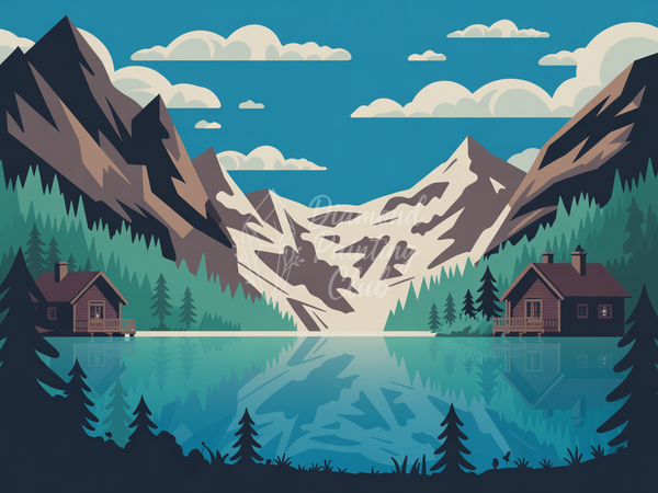 Broderie Diamant Chalets Montagne
