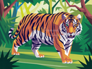 Broderie Diamant Tigre Jungle