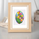 Mini Diamond Painting - Vitraux Floraux Étincelants (12 pièces)