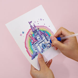 Mini Diamond Painting - Monde Féerique Scintillant (12 pièces)