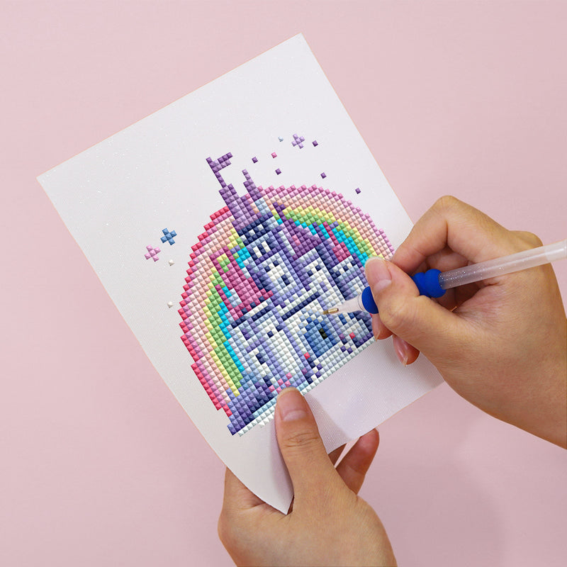 Mini Diamond Painting - Monde Féerique Scintillant (12 pièces)