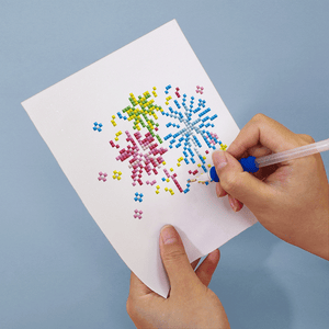 Mini Diamond Painting - Joyeux Anniversaire Scintillant (12 pièces)