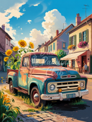 Broderie Diamant Pick-up Villageois