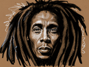 Broderie Diamant Bob Marley Fusain