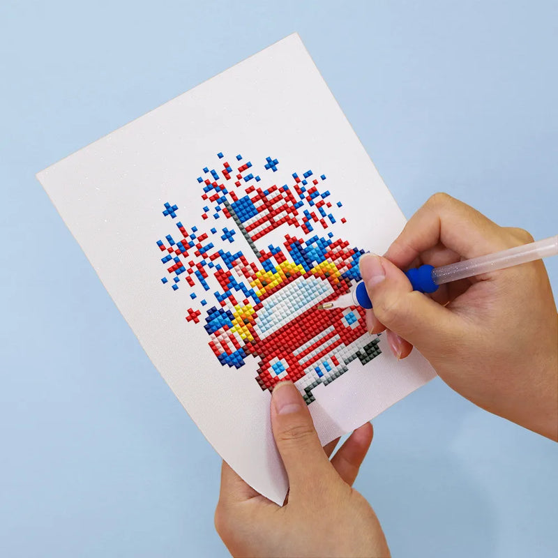Mini Diamond Painting - USA Célébration (4 pièces)