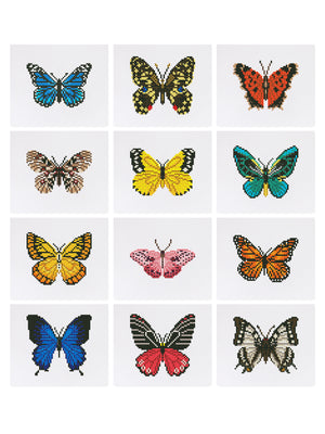 Mini Diamond Painting - Émerveillement Papillons (12pcs)