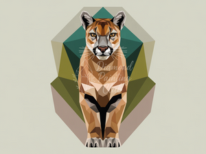Broderie Diamant Puma en Blason Géométrique
