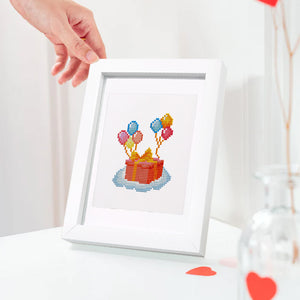 Mini Diamond Painting - Joyeux Anniversaire Scintillant (12 pièces)