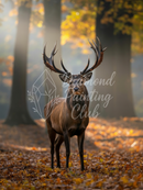 Broderie Diamant Cerf Majestueux