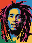 Broderie Diamant Bob Marley Pop Art