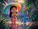 Broderie Diamant Stitch sous la Pluie