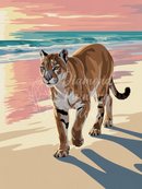 Broderie Diamant Puma Coucher de Soleil