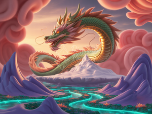 Broderie Diamant Dragon Vaporeux