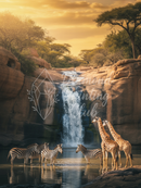 Broderie Diamant Cascade de la Savane