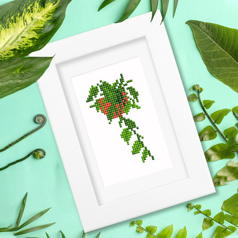 Mini Diamond Painting - Coin de Verdure Pixelisé (12 pièces)