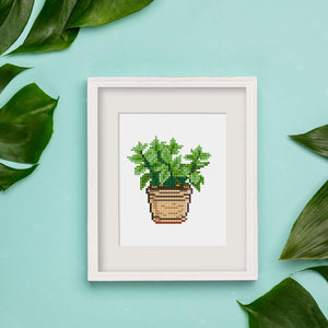 Mini Diamond Painting - Coin de Verdure Pixelisé (12 pièces)